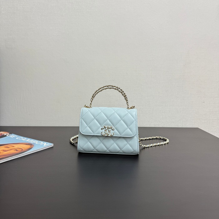 CHANEL 99188 カーフレザー 荔枝紋 ゴールド 斜め掛けバッグ クラシック 小 14.5×11.5×5.5cm サイズ:14.5×11.5×5.5cm