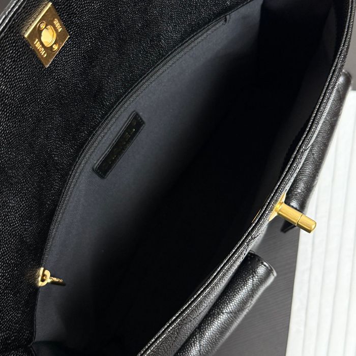 CHANEL 99464 カーフレザー 荔枝紋 ショルダーバッグ ヴィンテージ ファッショナブル 30×20×5cm サイズ:30×20×5cm