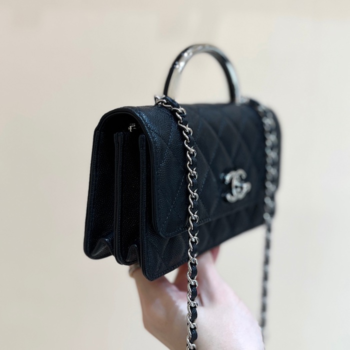 CHANEL カーフレザー 荔枝紋 クラシック 限定 18.5×11×6cm サイズ:18.5×11×6cm