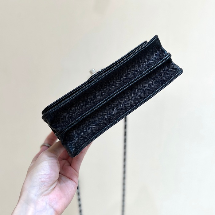 CHANEL カーフレザー 荔枝紋 クラシック 限定 18.5×11×6cm サイズ:18.5×11×6cm