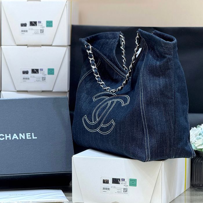 CHANEL デニム トートバッグ クラシック 限定 48×35×14cm サイズ:48×35×14cm