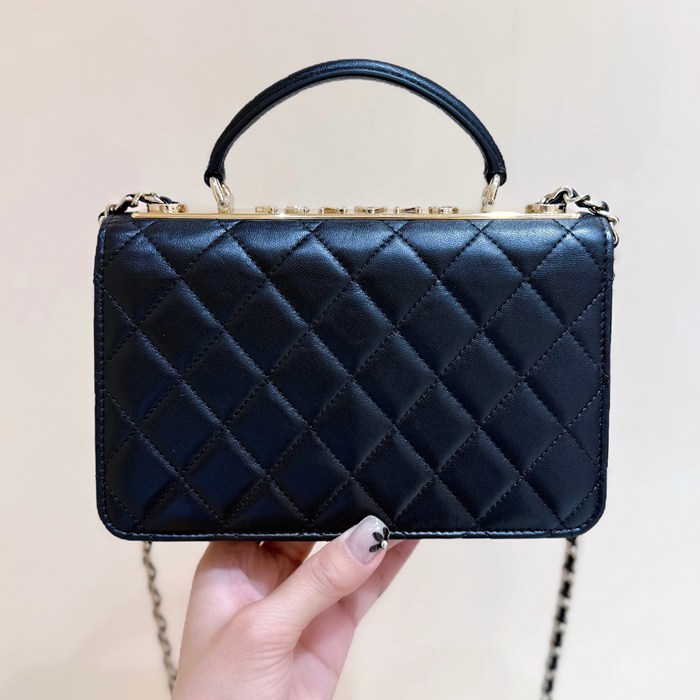 CHANEL ラムレザー ハンドバッグ 限定 ファッショナブル 19.3×12×3.5cm サイズ:19.3×12×3.5cm