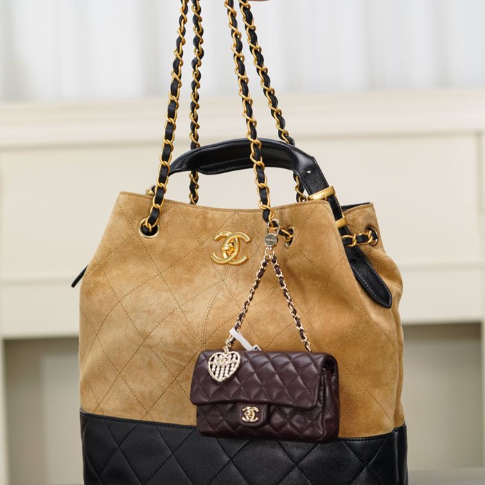 CHANEL 菱格紋 バケツバッグ クラシック 33×29×11cm サイズ:33×29×11cm