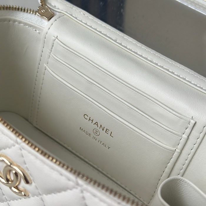 CHANEL 66060 ブラック×ホワイト 春夏 17×9.5×7.8cm サイズ:17×9.5×7.8cm