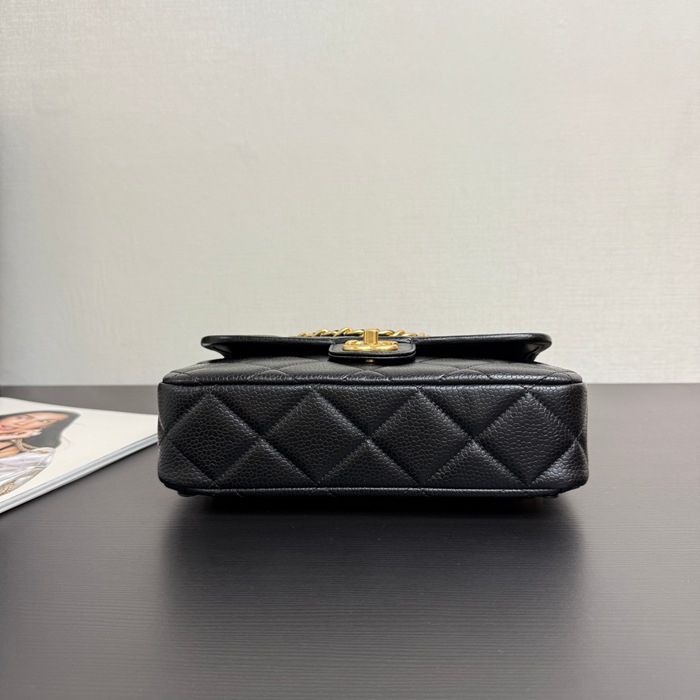 CHANEL 荔枝紋 ショルダーバッグ 24×18×6cm サイズ:24×18×6cm