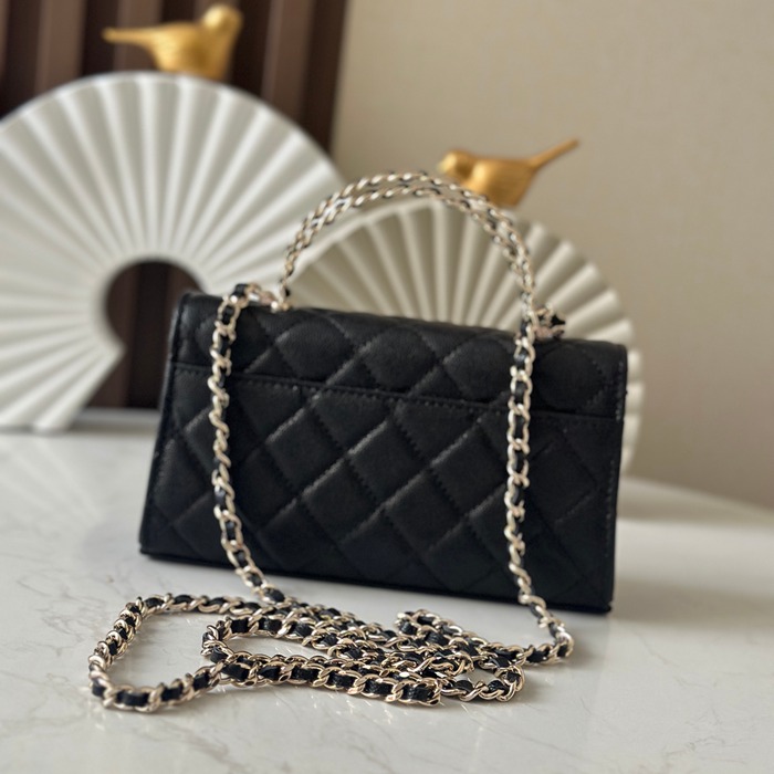 CHANEL 66055 ブラック ショルダーバッグ ヴィンテージ ファッショナブル 18×10×4.5cm サイズ:18×10×4.5cm