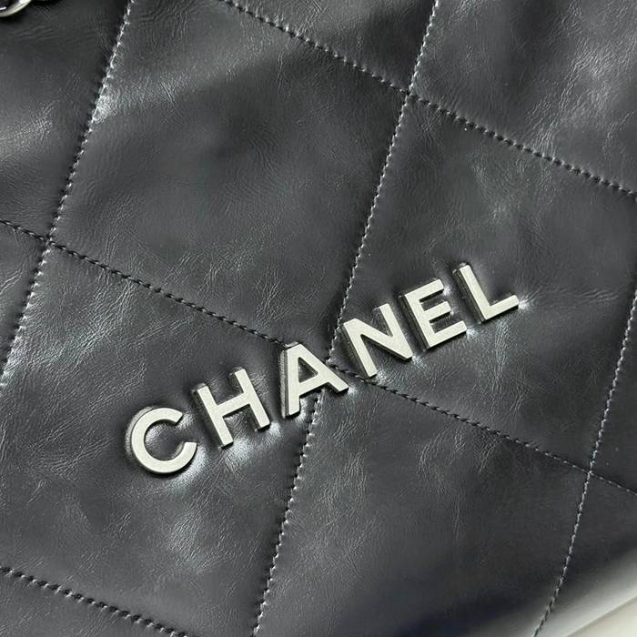 CHANEL AS3260 カーフレザー グレンチェック シルバー 斜め掛けバッグ クラシック 小 37×35×7cm サイズ:37×35×7cm