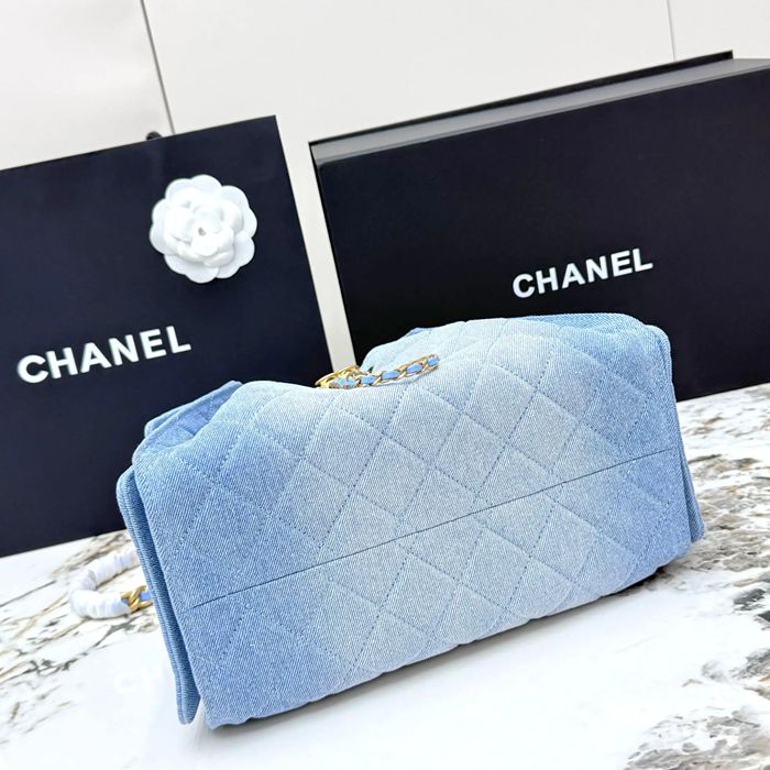 CHANEL AS5293 カーフレザー 菱格紋 ブラック×ゴールド ショルダーバッグ クラシック ヴィンテージ 30×26×14cm サイズ:30×26×14cm
