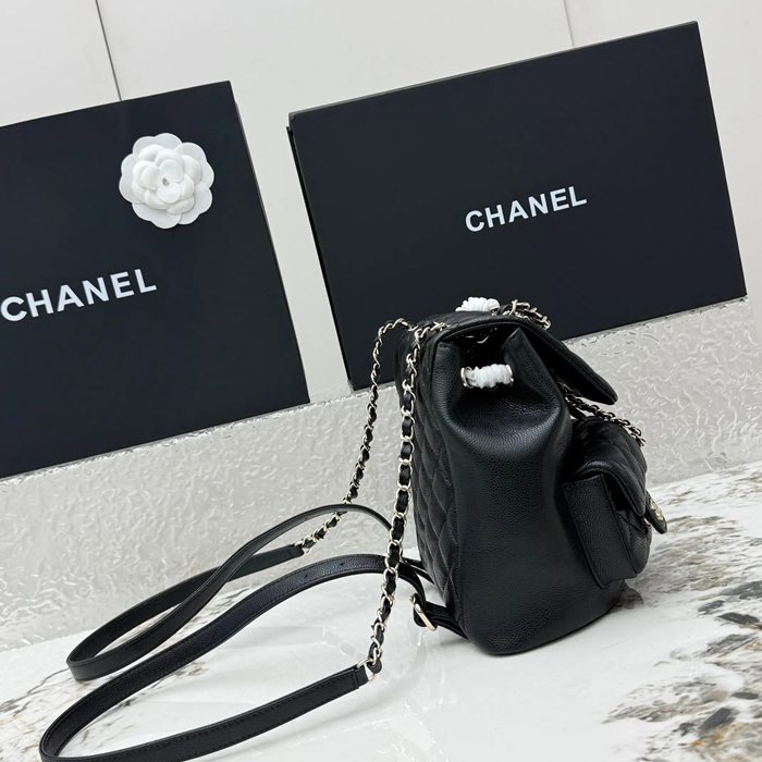 CHANEL AS3860 カーフレザー 菱格紋 ゴールド リュックサック 大 20.5×20×11.5cm サイズ:20.5×20×11.5cm