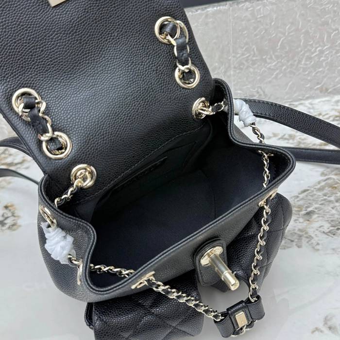 CHANEL AS3787 カーフレザー 菱格紋 ゴールド リュックサック 小 19×18×9.5cm サイズ:19×18×9.5cm