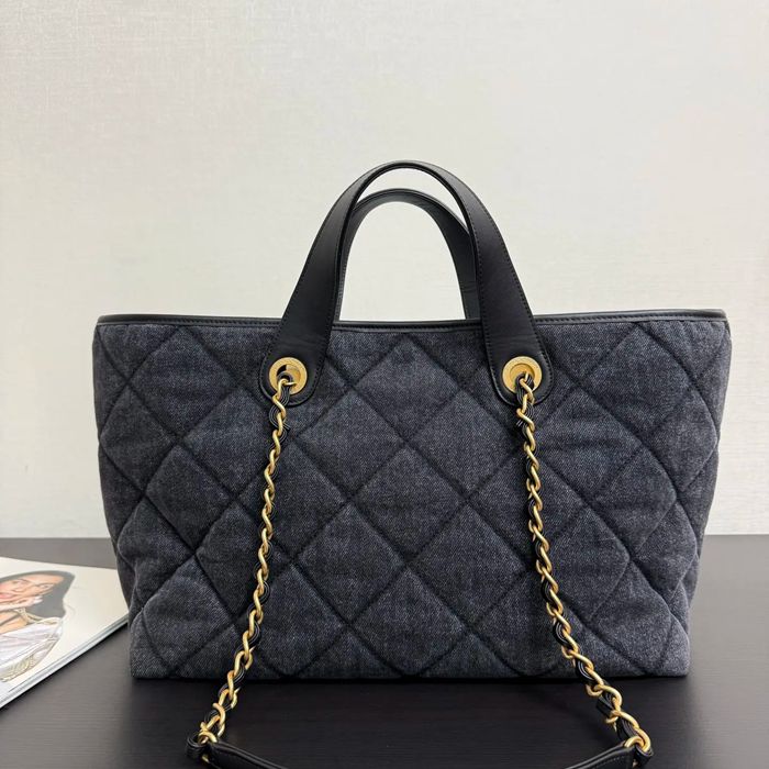 CHANEL 99544 デニム 菱格紋 ゴールド 斜め掛けバッグ クラシック 通勤 44×26×13cm サイズ:44×26×13cm
