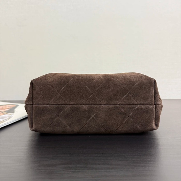 CHANEL 99531 スエード ブラウン 斜め掛けバッグ 秋冬 32×20×9cm サイズ:32×20×9cm