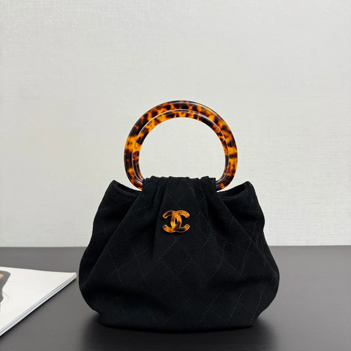 CHANEL 99535 スエード ハンドバッグ ヴィンテージ ファッショナブル 24×18×12cm サイズ:24×18×12cm