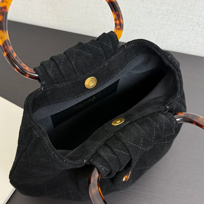 CHANEL 99535 スエード ハンドバッグ ヴィンテージ ファッショナブル 24×18×12cm サイズ:24×18×12cm