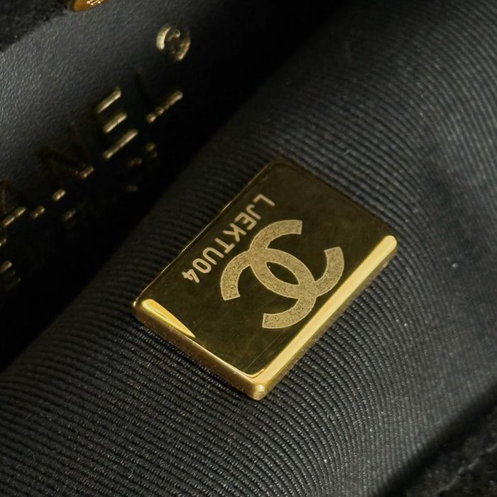 CHANEL 99535 スエード ハンドバッグ ヴィンテージ ファッショナブル 24×18×12cm サイズ:24×18×12cm