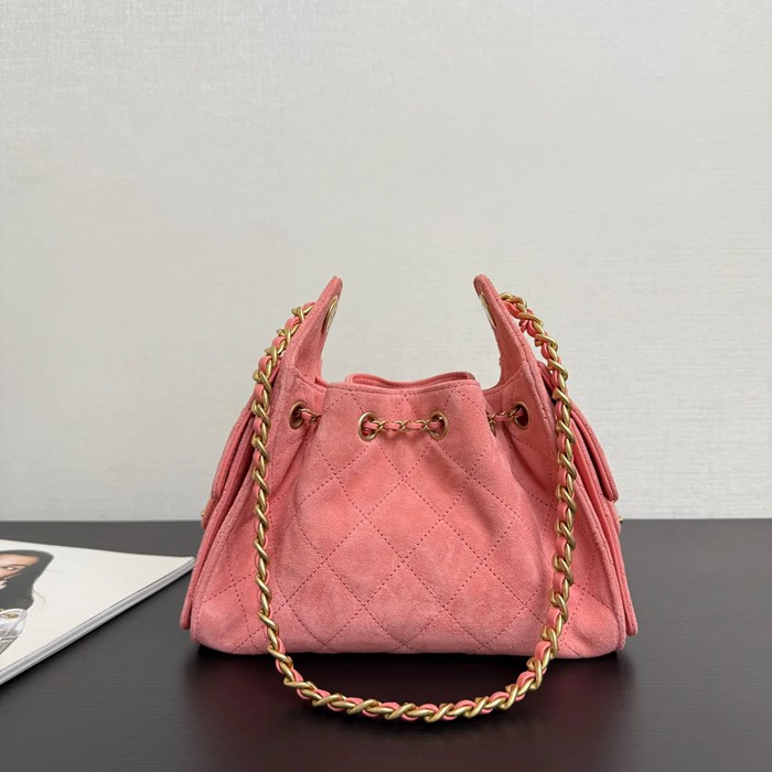 CHANEL 99480 カーフレザー ゴールド 斜め掛けバッグ ヴィンテージ 小 22×21×10cm サイズ:22×21×10cm