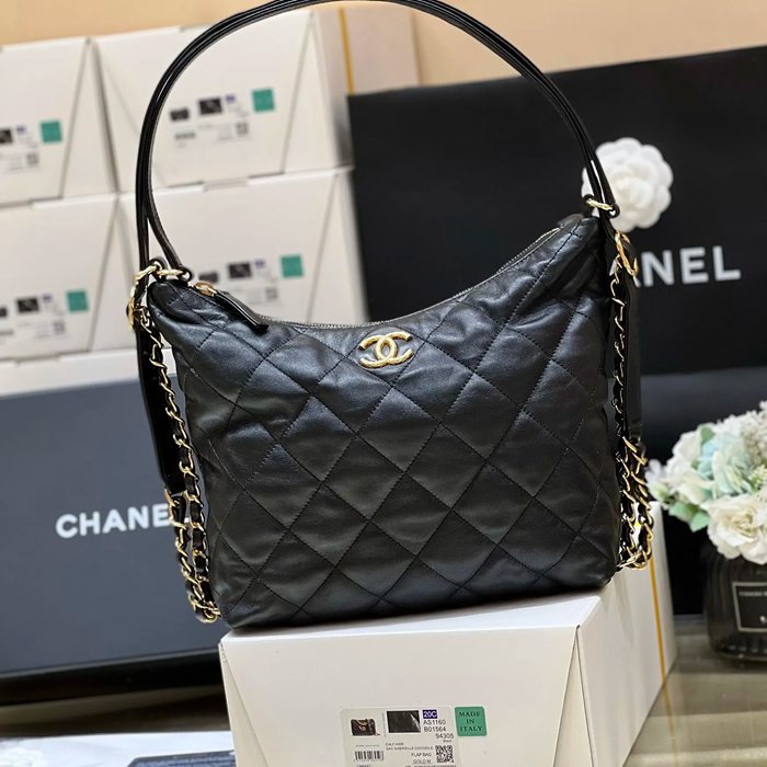 CHANEL AS3487 ラムレザー 菱格紋 ゴールド 斜め掛けバッグ 25×25×10cm サイズ:25×25×10cm