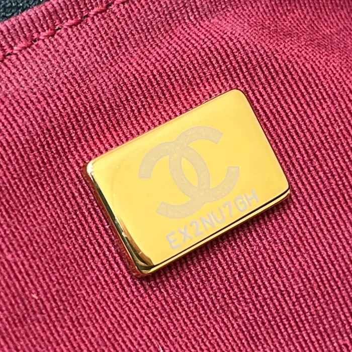 CHANEL AS3487 ラムレザー 菱格紋 ゴールド 斜め掛けバッグ 25×25×10cm サイズ:25×25×10cm