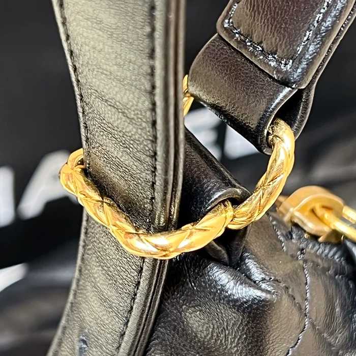CHANEL AS3487 ラムレザー 菱格紋 ゴールド 斜め掛けバッグ 25×25×10cm サイズ:25×25×10cm