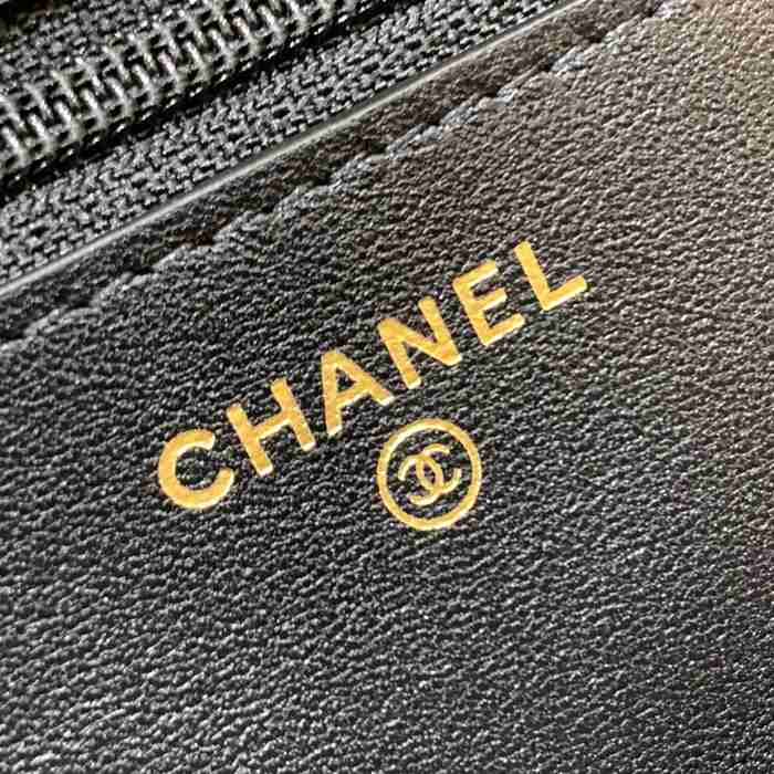 CHANEL AP2289 カーフレザー ブラック×ホワイト×レッド×グリーン×ゴールド 斜め掛けバッグ 19×12×3.5cm サイズ:19×12×3.5cm
