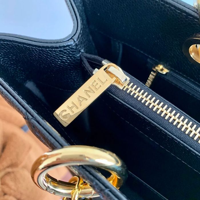 CHANEL 50995 カーフレザー ゴールド ショルダーバッグ クラシック 大容量 34×24×12cm サイズ:34×24×12cm