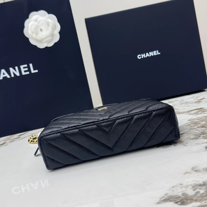 CHANEL AP5212 カーフレザー ボール紋 ゴールド 斜め掛けバッグ クラシック 19.5×17×5cm サイズ:19.5×17×5cm