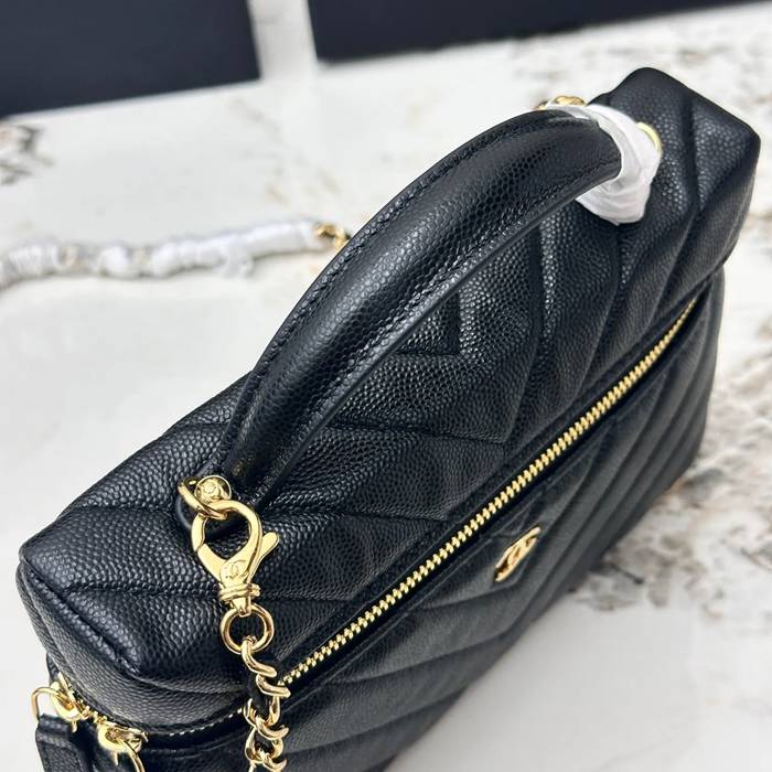 CHANEL AP5212 カーフレザー ボール紋 ゴールド 斜め掛けバッグ クラシック 19.5×17×5cm サイズ:19.5×17×5cm