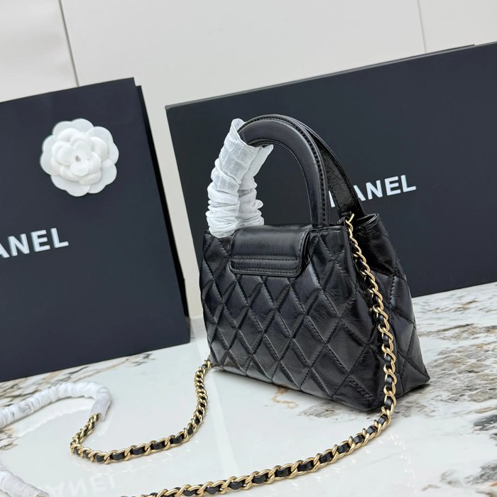 CHANEL AS4416 カーフレザー 菱格紋 ゴールド 斜め掛けバッグ クラシック ヴィンテージ 19×13×7cm サイズ:19×13×7cm