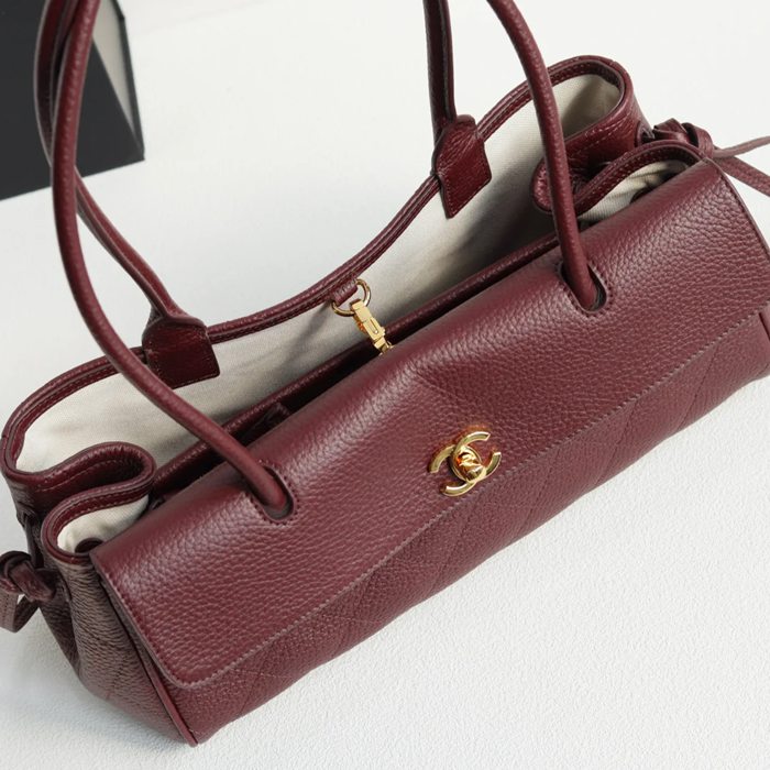 CHANEL AS6288 カーフレザー 荔枝紋 ショルダーバッグ クラシック ファッショナブル 30.5×15×11.5cm サイズ:30.5×15×11.5cm