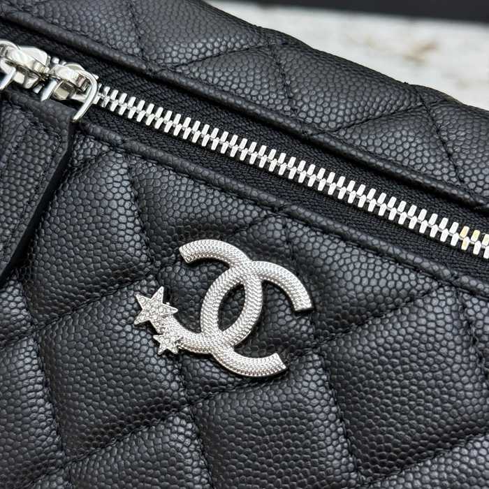 CHANEL AP4854 カーフレザー プレス シルバー×ゴールド 斜め掛けバッグ クラシック ファッショナブル 19.5×17×5cm サイズ:19.5×17×5cm