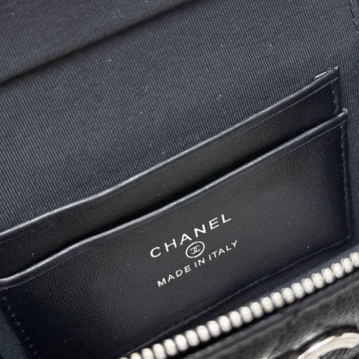 CHANEL AP4854 カーフレザー プレス シルバー×ゴールド 斜め掛けバッグ クラシック ファッショナブル 19.5×17×5cm サイズ:19.5×17×5cm