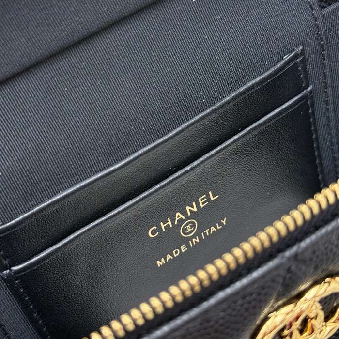 CHANEL AP5020 カーフレザー プレス ゴールド 斜め掛けバッグ クラシック ファッショナブル 19.5×17×5cm サイズ:19.5×17×5cm