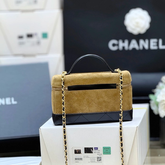 CHANEL AP5186 ラムレザー 配色 斜め掛けバッグ クラシック ヴィンテージ 19×14×5cm サイズ:19×14×5cm