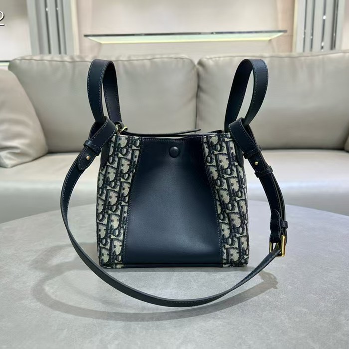 DIOR 2860 カーフレザー、レザー レター ブルー、ゴールド、ベージュ 斜め掛けバッグ、ショルダーバッグ、ハンドバッグ 新作 ヴィンテージ 21.0x19.0x11.0cm サイズ:21x19x11cm