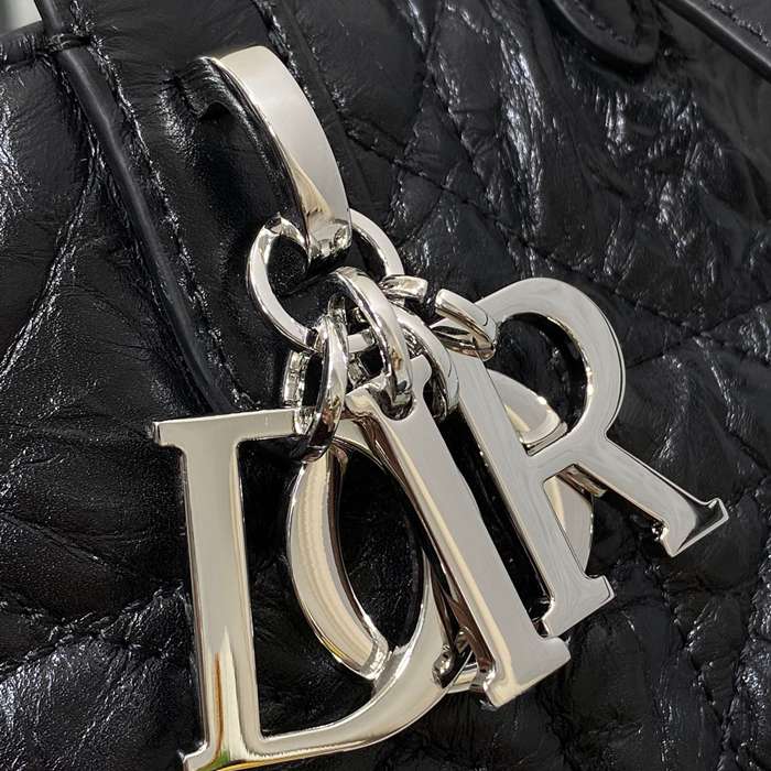 DIOR 2835 カーフレザー レター ショルダーバッグ 小 クラシック 18.0x16.0x12.0cm サイズ:18x16x12cm