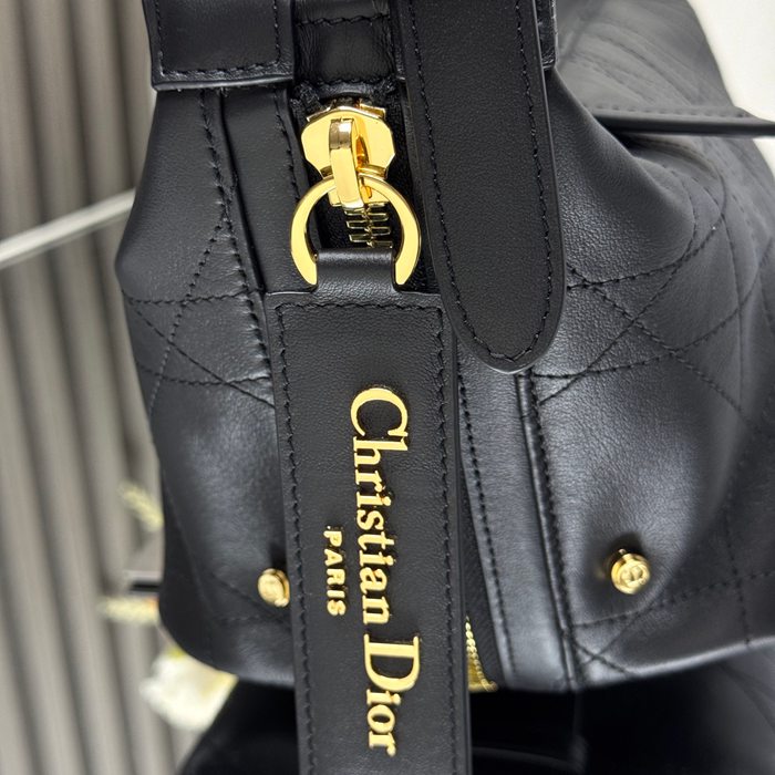DIOR 2416 カーフレザー、レザー グレンチェック、レター ブラック、ゴールド、ベージュ 斜め掛けバッグ、ショルダーバッグ、ハンドバッグ 大 小 サイズ:23x16x14cm