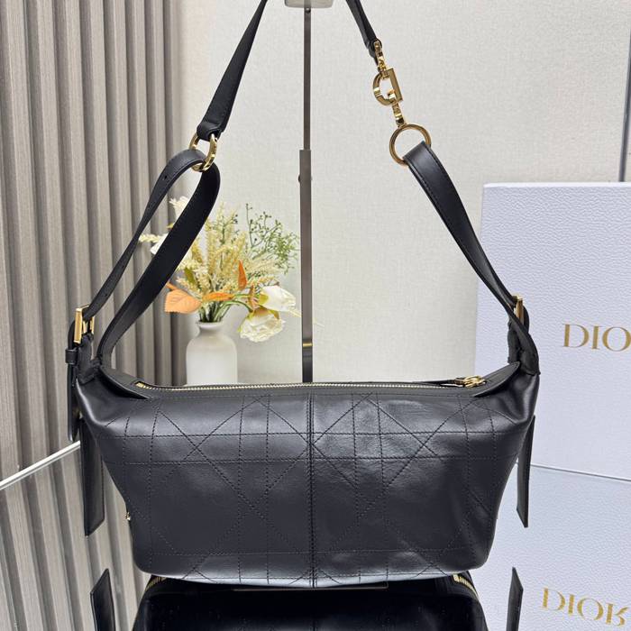 DIOR 2416 カーフレザー、レザー グレンチェック、レター ブラック、ゴールド、ベージュ 斜め掛けバッグ、ショルダーバッグ、ハンドバッグ 大 小 サイズ:23x16x14cm