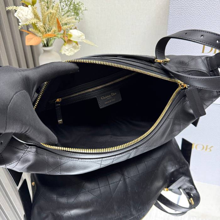 DIOR 2417 カーフレザー、レザー グレンチェック、レター ブラック、ゴールド、ベージュ 斜め掛けバッグ、ショルダーバッグ、ハンドバッグ 大 中 サイズ:33x16x15cm