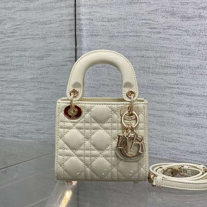 DIOR エナメル レター ブラック、ホワイト、レッド カードケース 12.0x10.0x5.0cm サイズ:12x10x5cm