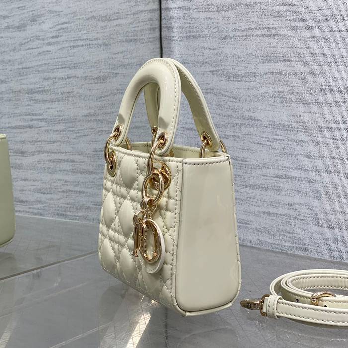 DIOR エナメル レター ブラック、ホワイト、レッド カードケース 12.0x10.0x5.0cm サイズ:12x10x5cm