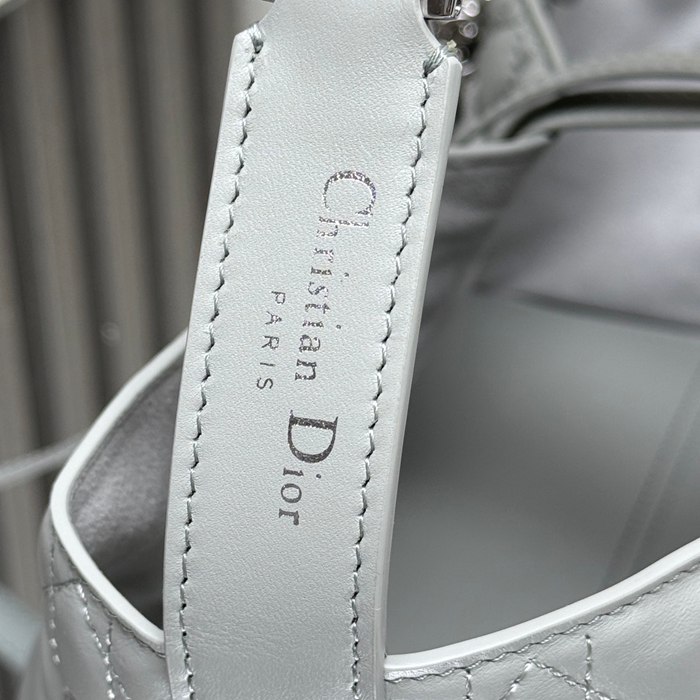 DIOR 2822 カーフレザー、レザー グレンチェック、レター ホワイト、グレー ハンドバッグ、ハンドバッグ 小 新作 23.0x15.0x15.0cm サイズ:23x15x15cm