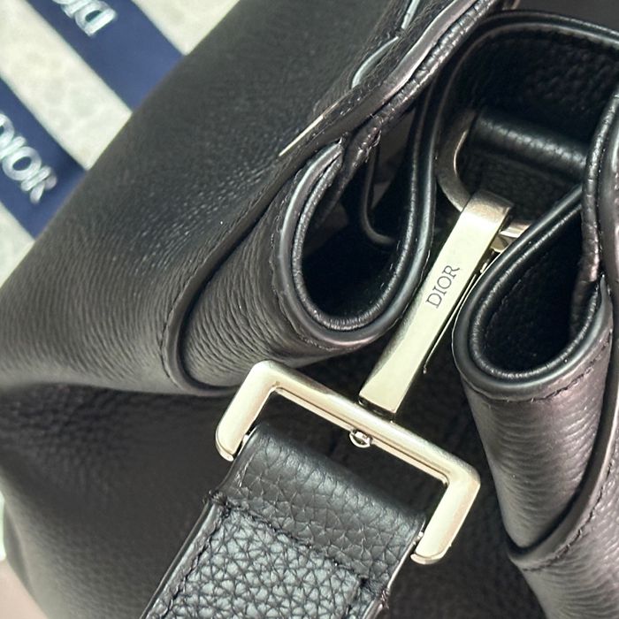 DIOR カーフレザー、レザー レター、フラワー、プレス ブラック、ゴールド、シルバー ショルダーバッグ、ハンドバッグ、ハンドバッグ 中 ヴィンテージ 42.0x27.5x17.0cm サイズ:42x27.5x17cm