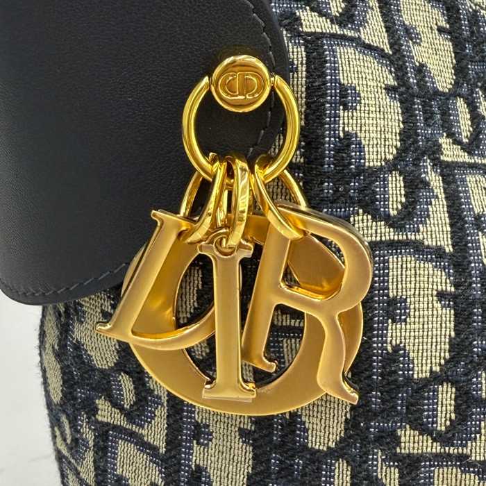 DIOR カーフレザー、レザー、オブリーク グレンチェック、プリント、レター ブルー、ゴールド、ベージュ ショルダーバッグ、ハンドバッグ、ハンドバッグ 新作 クラシック サイズ:22x15x9.5cm
