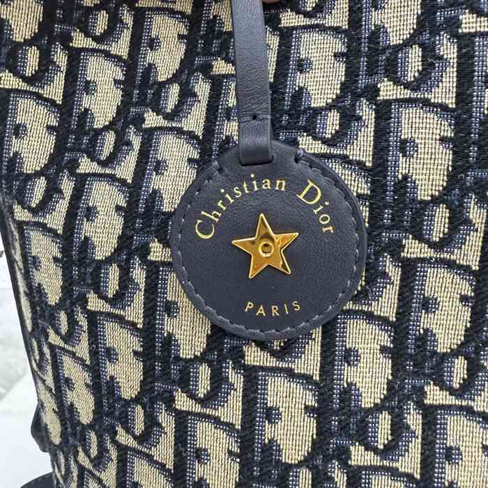 DIOR 2854 カーフレザー、レザー、オブリーク プリント、レター、フラワー ブルー、ベージュ 斜め掛けバッグ、ショルダーバッグ、ハンドバッグ 小 新作 サイズ:24x20x15cm