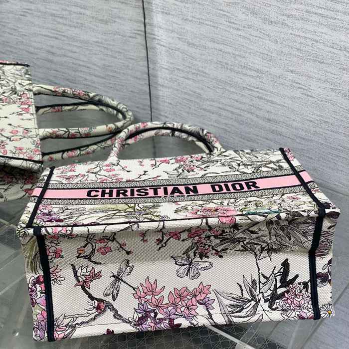 DIOR 刺繍、レター、パッチワーク パープル トートバッグ 中 新作 36.0x28.0x18.0cm サイズ:36x28x18cm