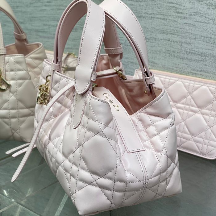DIOR カーフレザー レター パープル、ピンク バッグ 小 クラシック 23.0x15.0x15.0cm サイズ:23x15x15cm