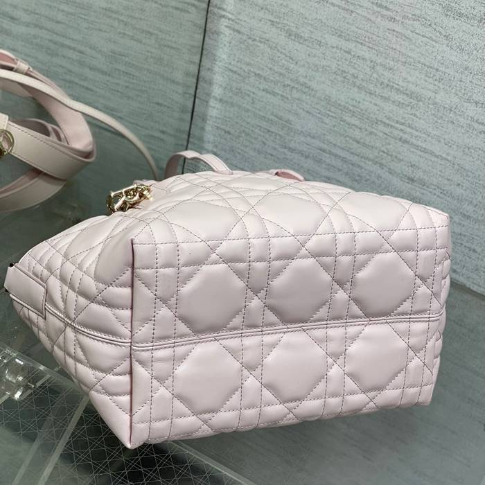 DIOR カーフレザー レター パープル、ピンク バッグ 小 クラシック 23.0x15.0x15.0cm サイズ:23x15x15cm