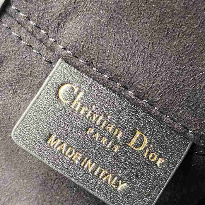 DIOR 2822 カーフレザー、レザー グレンチェック、刺繍、レター ブラック、ベージュ ハンドバッグ、ハンドバッグ、カードケース 小 新作 サイズ:23x14x12cm