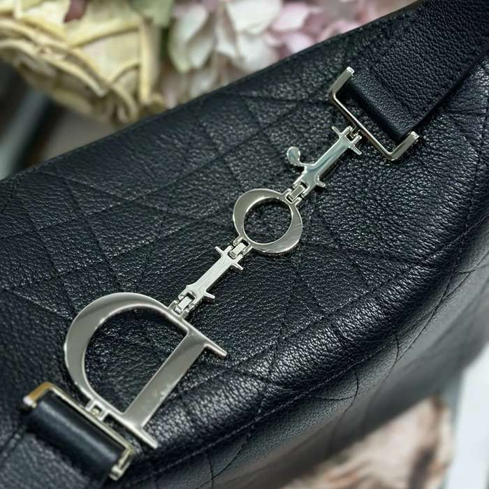 DIOR 1411 レター、パッチワーク ブラック、ゴールド ショルダーバッグ、ハンドバッグ 小 新作 28.0x24.0x8.0cm サイズ:28x24cm
