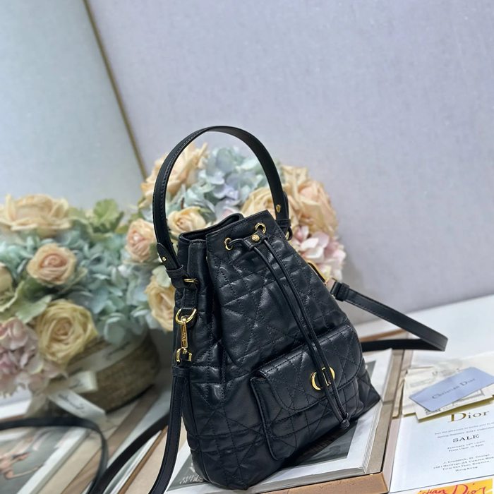 DIOR 3372 ラムレザー、レザー グレンチェック、レター ブラック、ゴールド、ベージュ 斜め掛けバッグ、ショルダーバッグ、ハンドバッグ 小 新作 サイズ:24x20cm